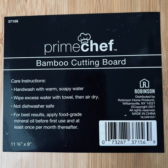PRIME CHEF Set of 2 Bamboo Cutting Boards NWT - Picture 2 of 4